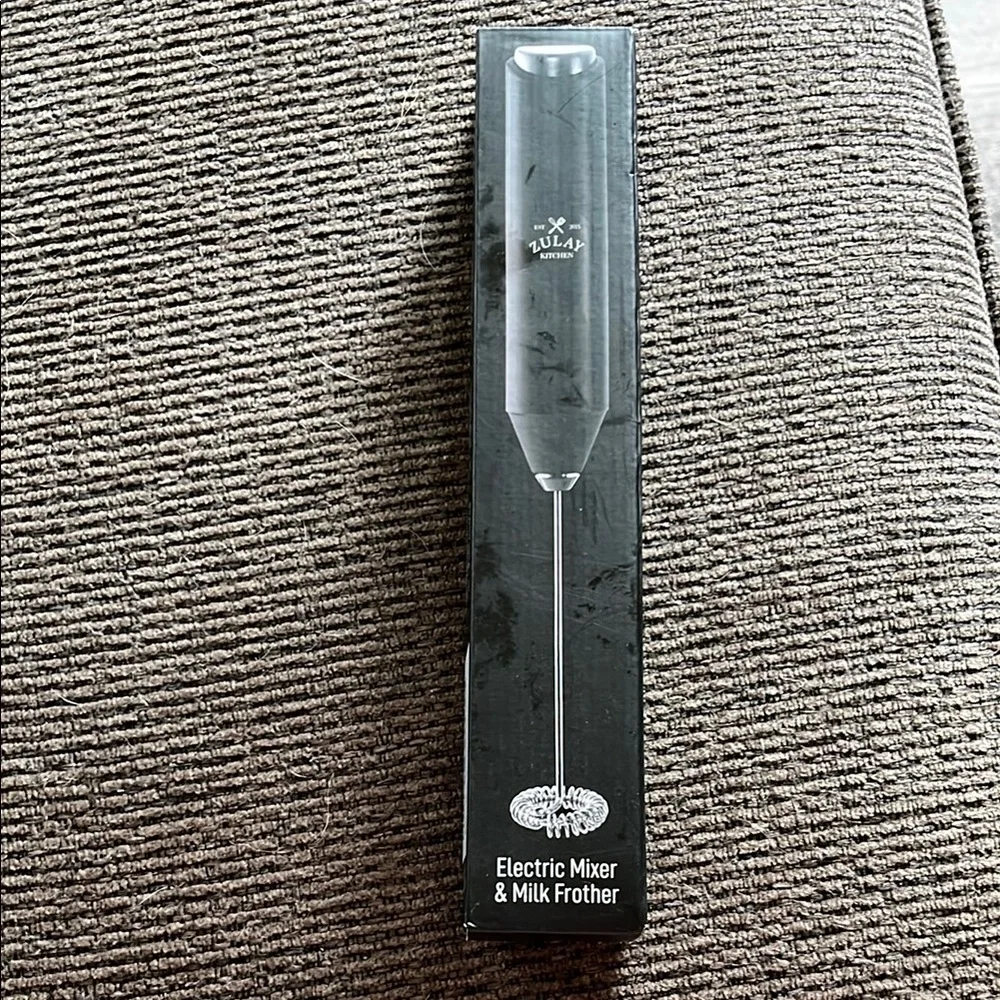 Black Electric Mixer & Milk Frother